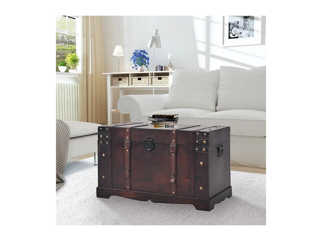 Cassapanca vintage in legno 66 x 38 x 40 cm