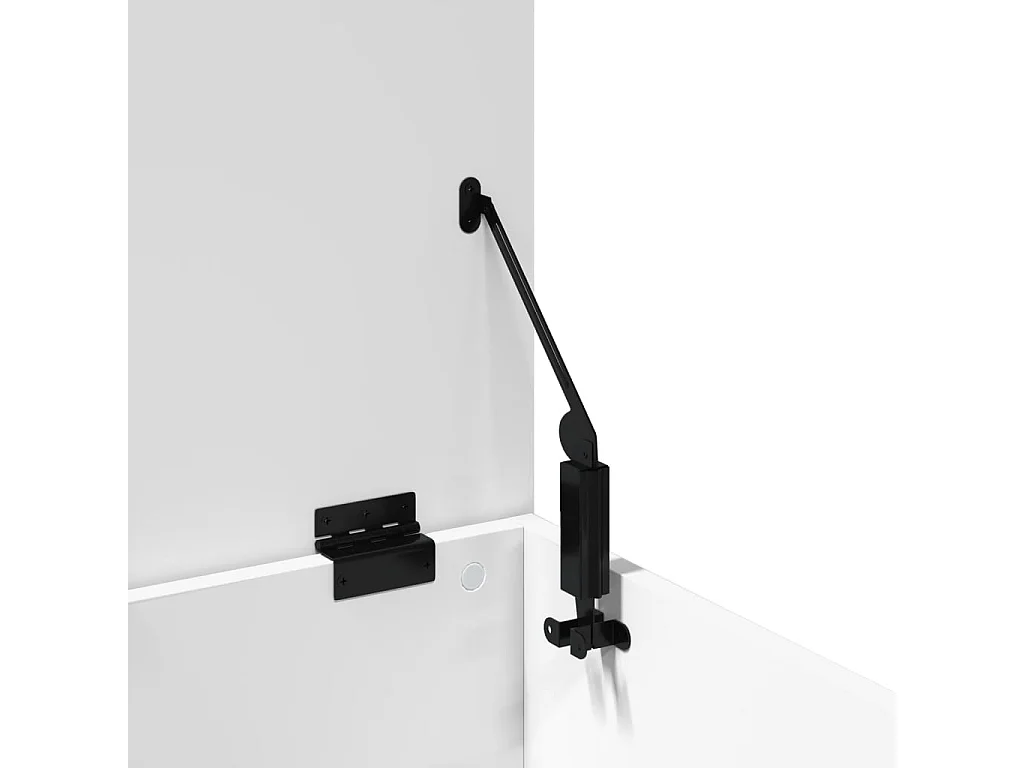 Caixa de arrumação branca 60x35x35 cm madeira trabalhada