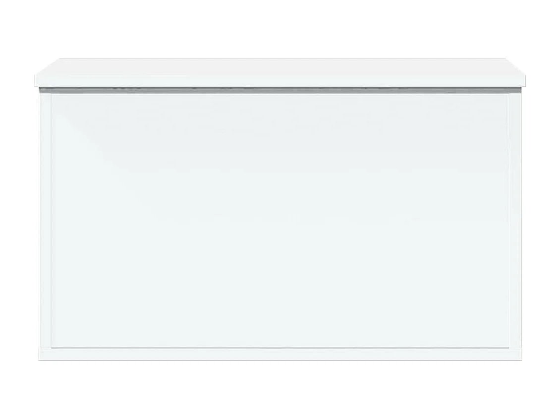 Boîte de rangement blanc 60x35x35 cm bois d'ingénierie