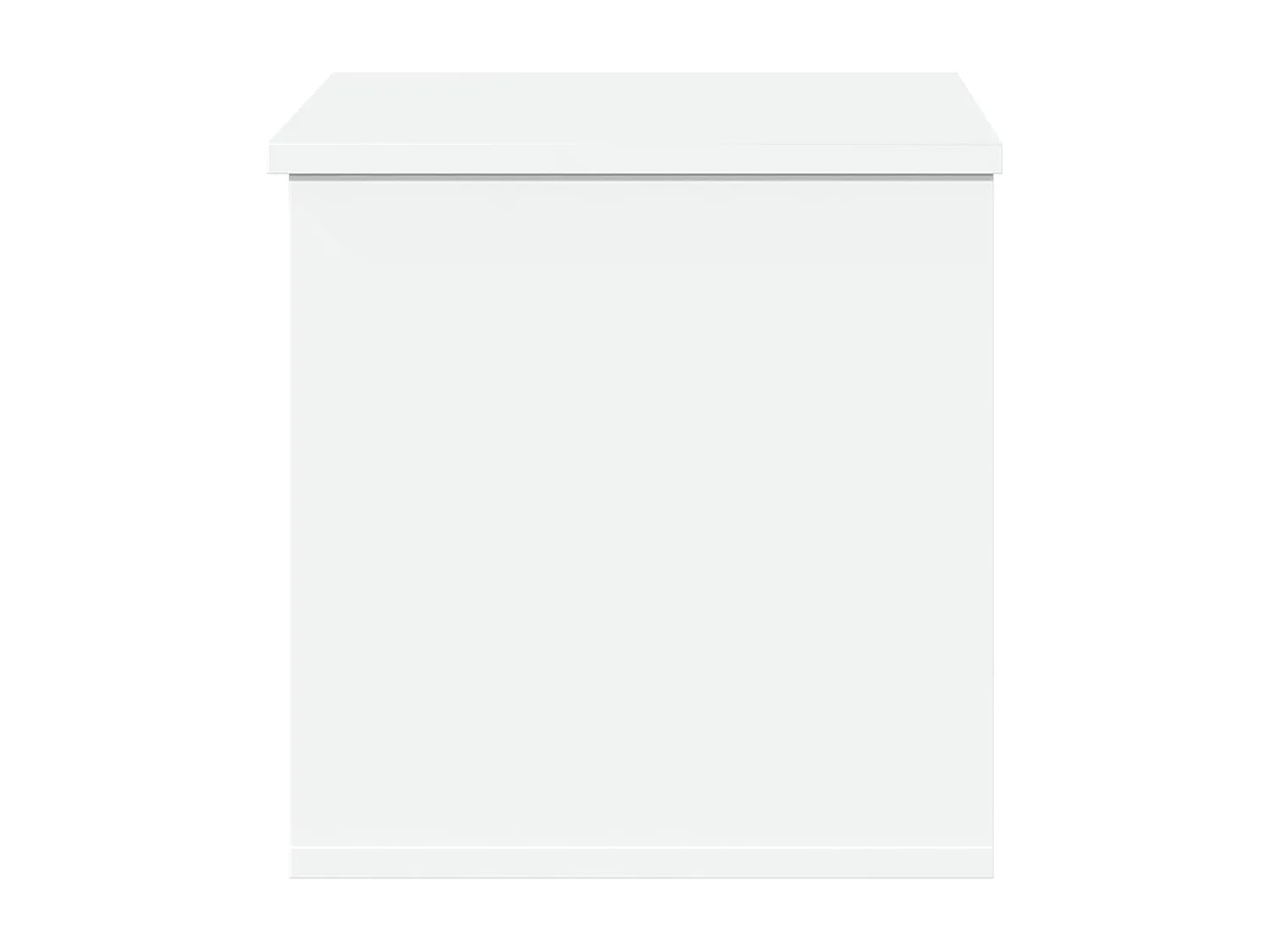 Boîte de rangement blanc 60x35x35 cm bois d'ingénierie