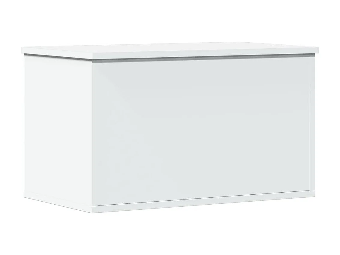 Boîte de rangement blanc 60x35x35 cm bois d'ingénierie