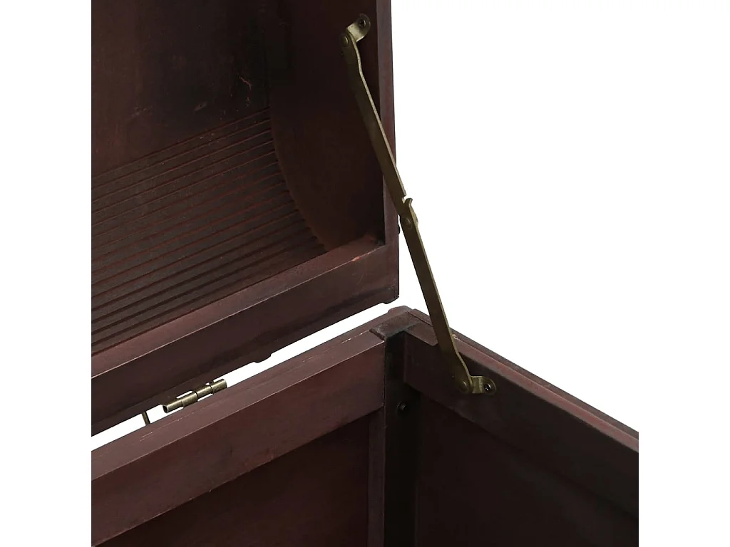 Scrigno del tesoro con chiusure in compensato marrone scuro