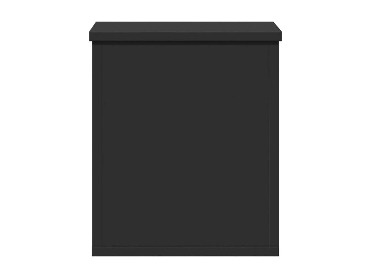 Schwarze Aufbewahrungsbox 30x35x35 cm aus Holzwerkstoff