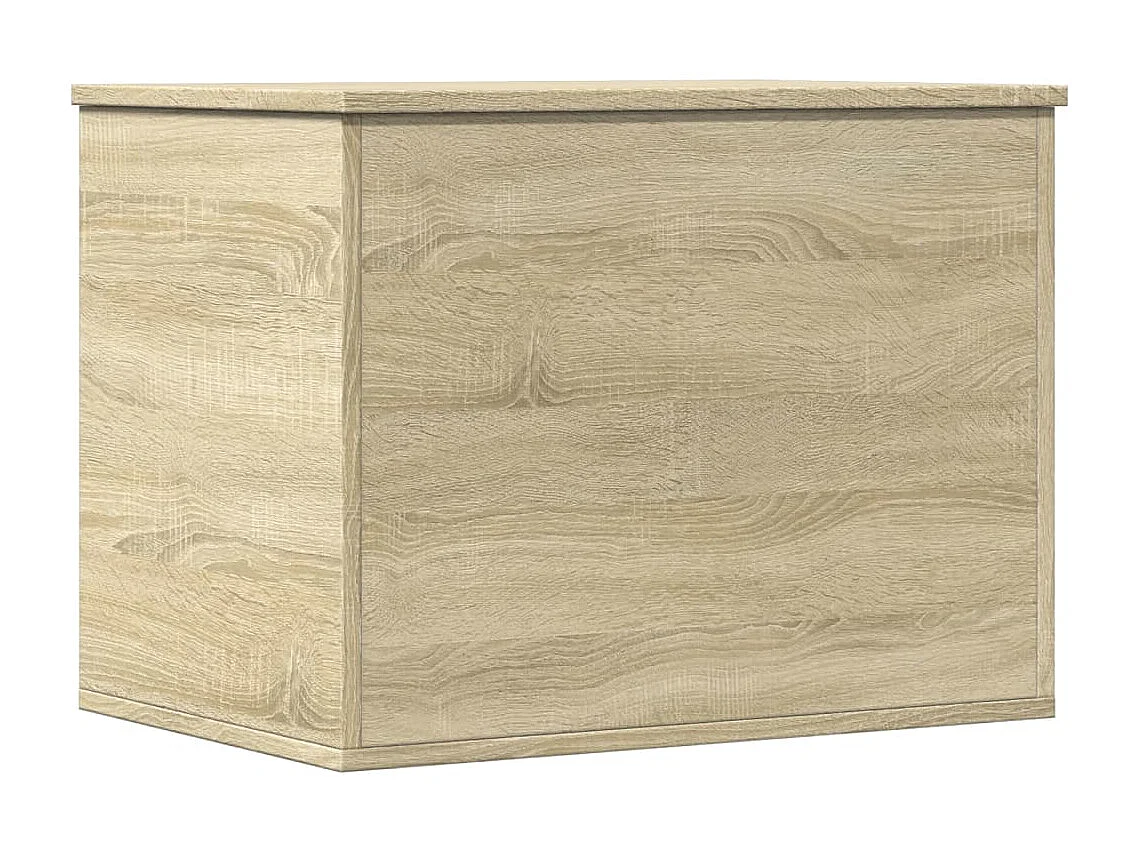 Caja de almacenaje roble Sonoma 60x42x46 cm madera contrachapada