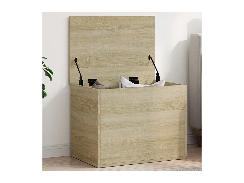 Boîte de rangement chêne sonoma 60x42x46 cm bois d'ingénierie