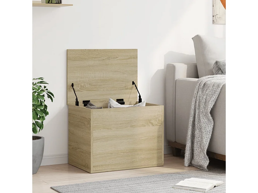 Sonoma eiken opbergkist 60x42x46 cm samengesteld hout