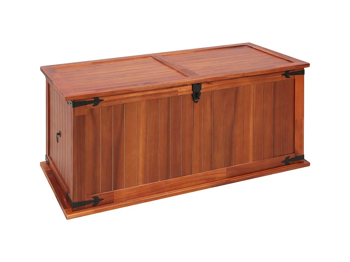 Aufbewahrungstruhe 79x34x32 cm Massives Akazienholz
