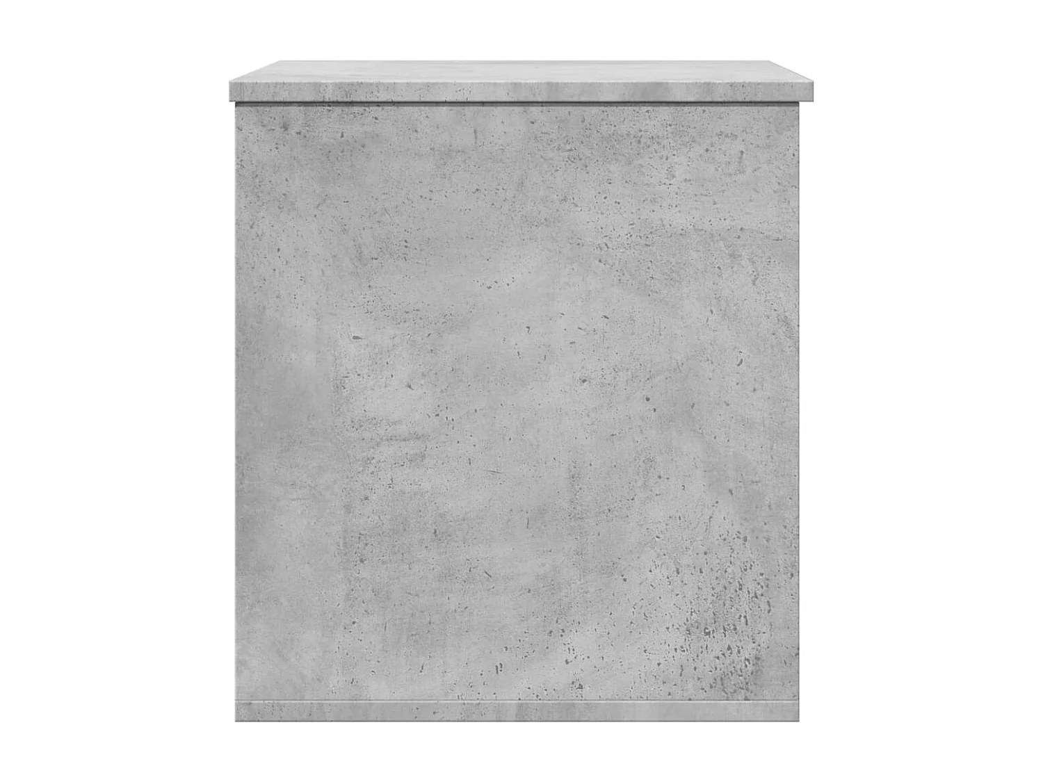 Baule portaoggetti grigio cemento 60x42x46 cm in multistrato