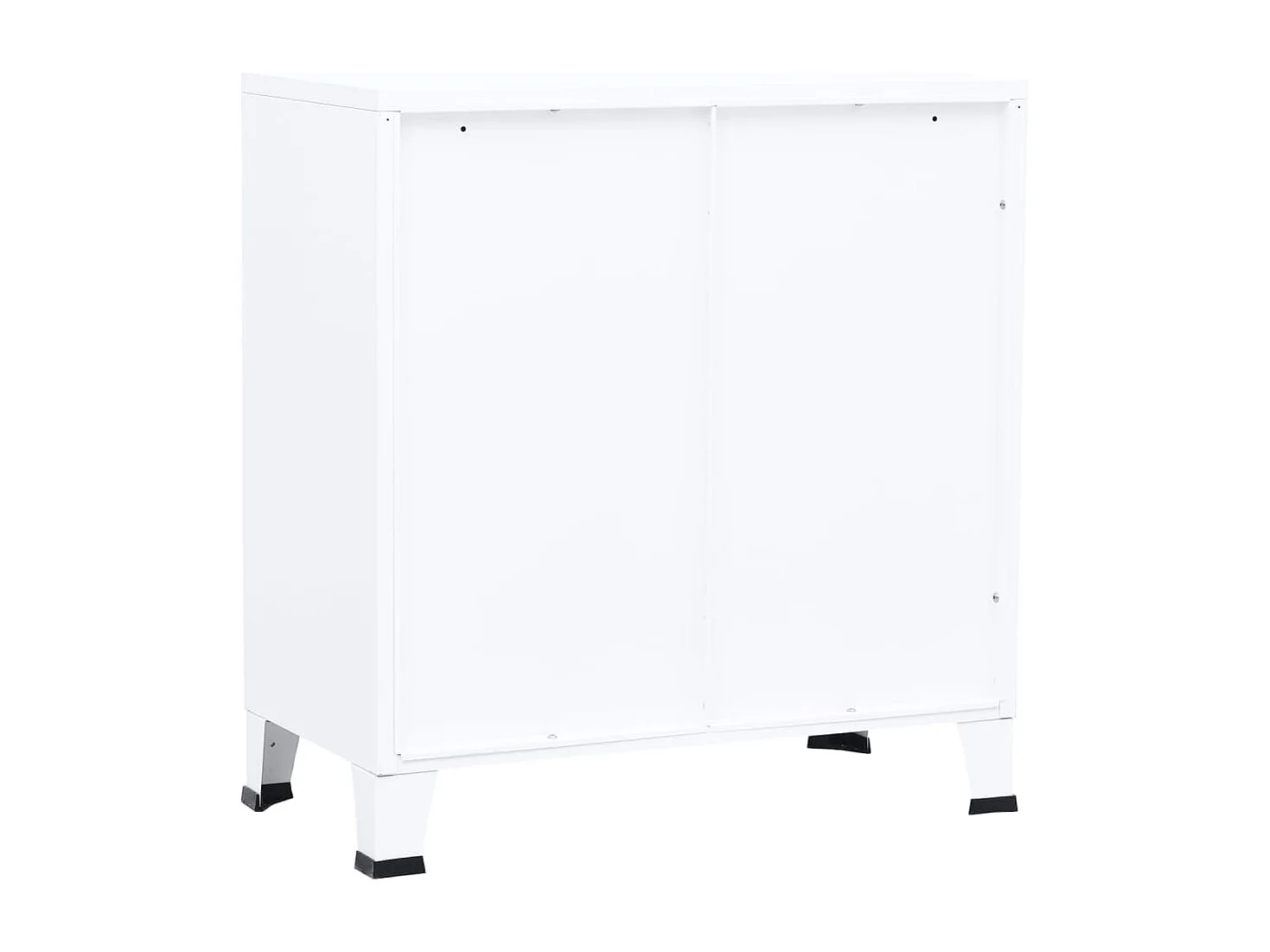 Caja de almacenamiento industrial Blanco 75x40x80 cm Acero