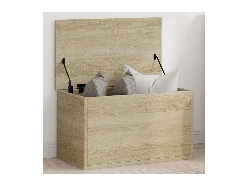 Boîte de rangement chêne sonoma 60x35x35 cm bois d'ingénierie