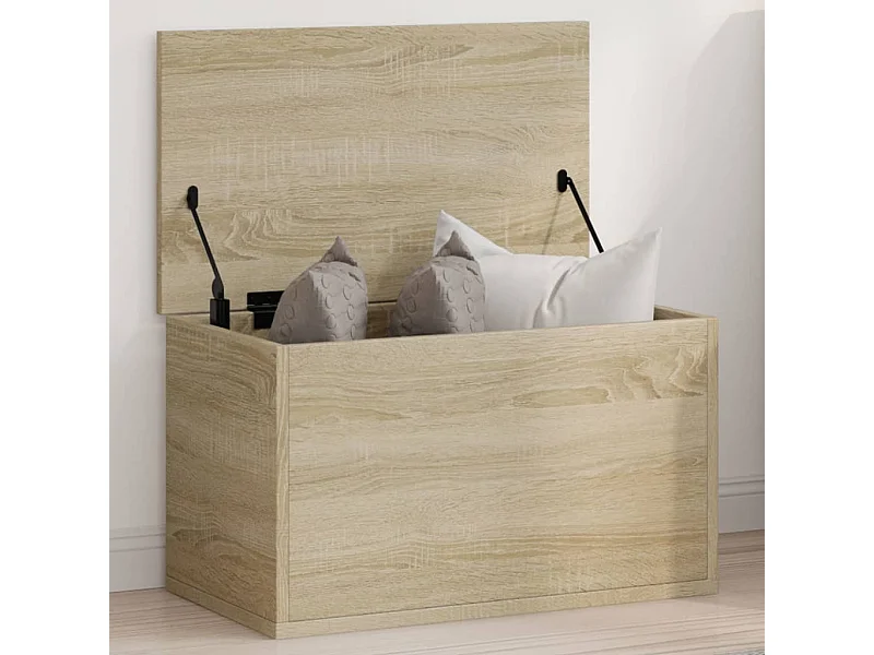Boîte de rangement chêne sonoma 60x35x35 cm bois d'ingénierie