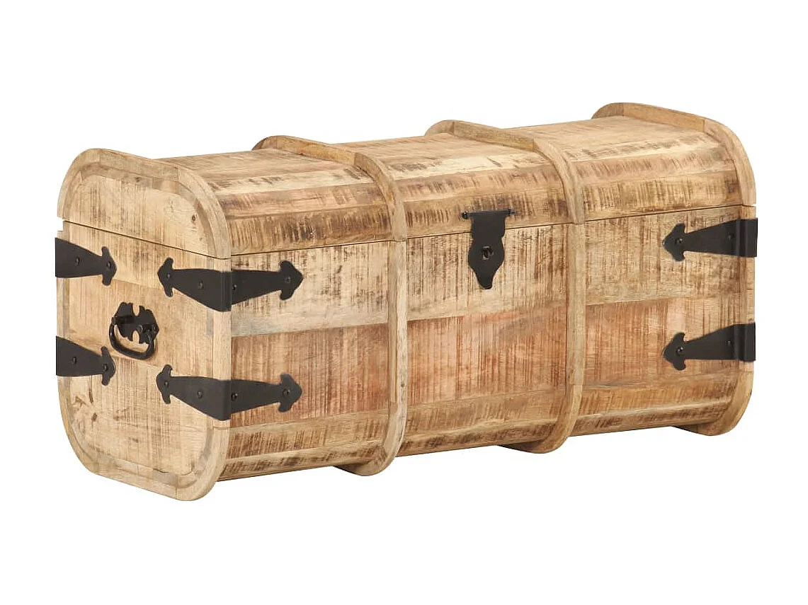 Coffres de rangement 2 pcs Bois de manguier massif