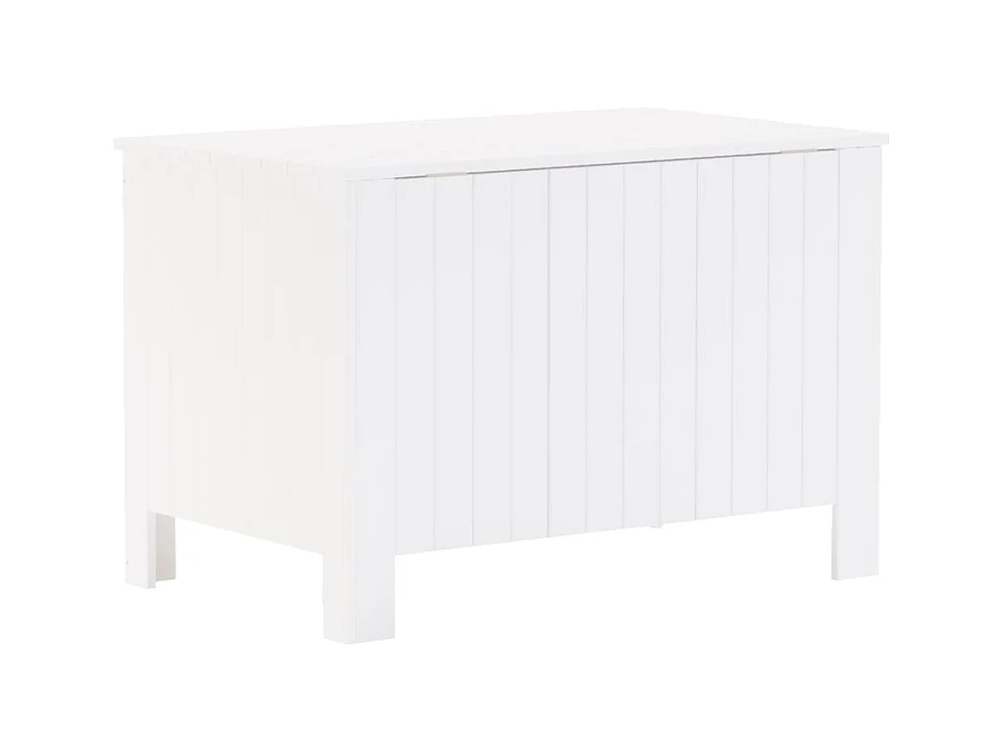 Boîte de rangement avec couvercle RANA blanc bois massif de pin