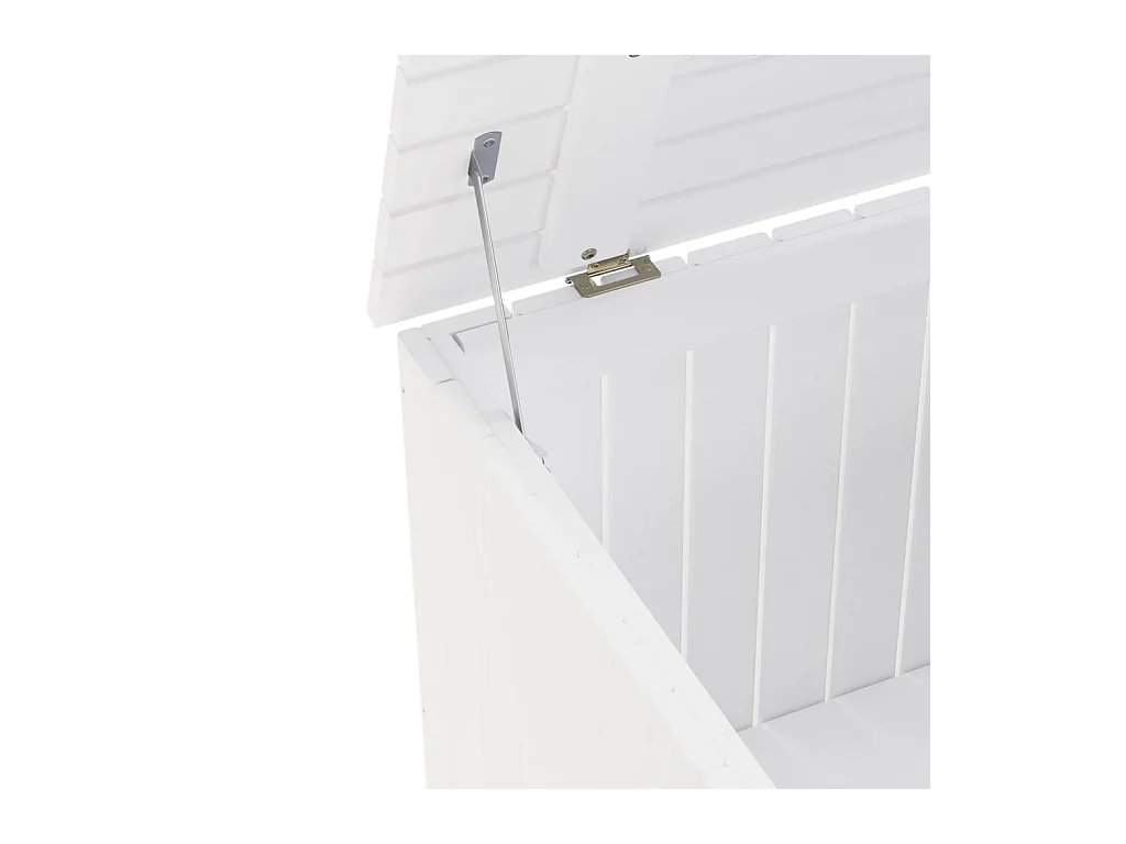 Boîte de rangement avec couvercle RANA blanc bois massif de pin