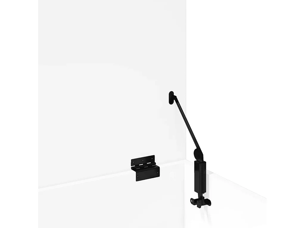 Caixa de armazenamento branca 100x42x46 cm madeira trabalhada