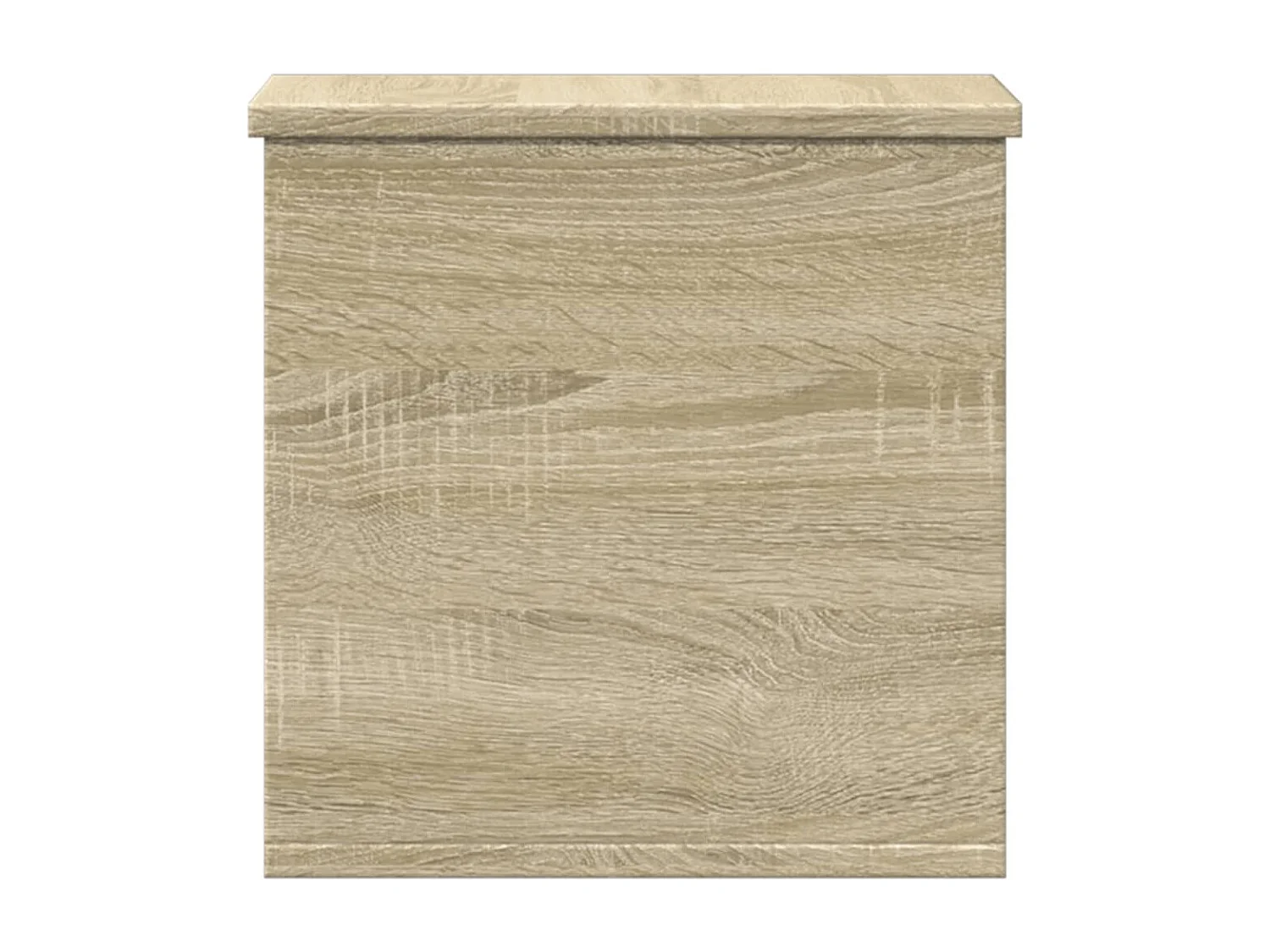 Caixa de armazenamento em carvalho Sonoma 30x35x35 cm madeira projetada