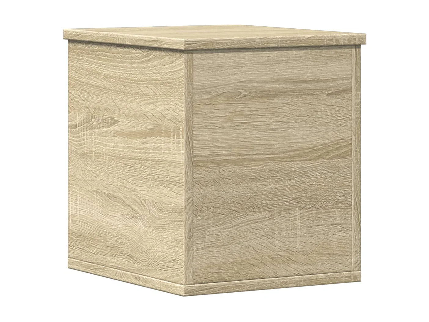 Boîte de rangement chêne sonoma 30x35x35 cm bois d'ingénierie