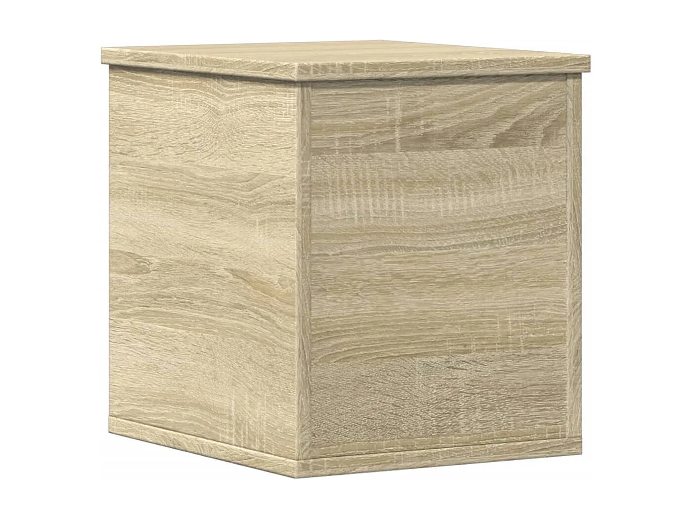 Boîte de rangement chêne sonoma 30x35x35 cm bois d'ingénierie