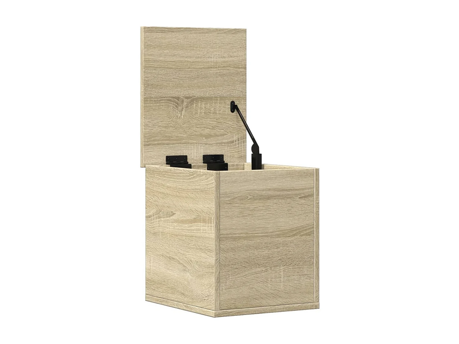 Boîte de rangement chêne sonoma 30x35x35 cm bois d'ingénierie