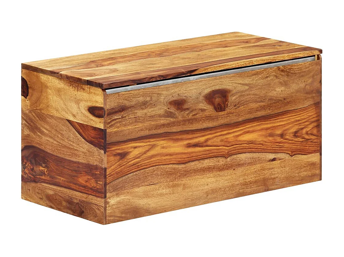 Arca de arrumação 80 x 40 x 40 cm Madeira de sheesham maciça