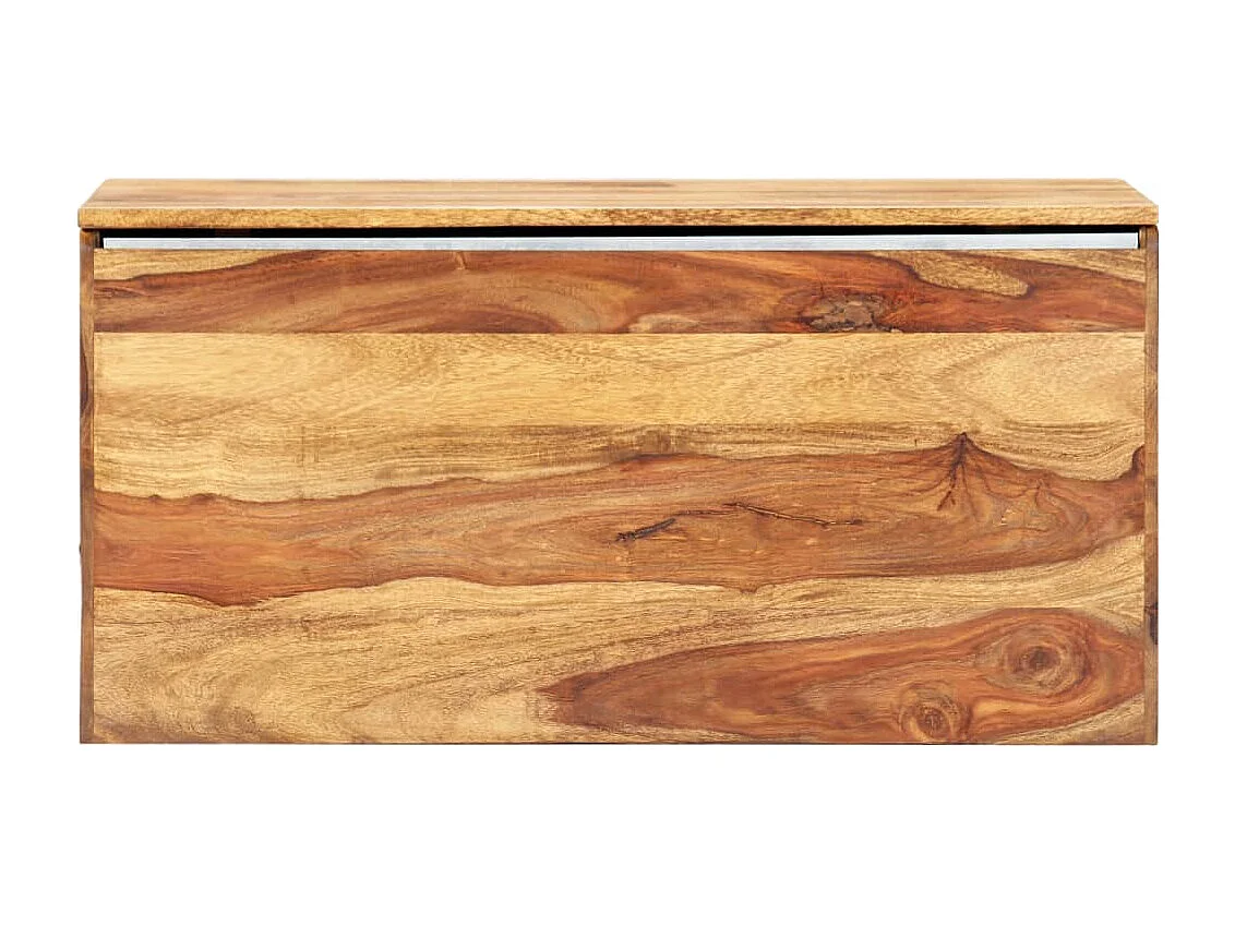 Arca de arrumação 80 x 40 x 40 cm Madeira de sheesham maciça