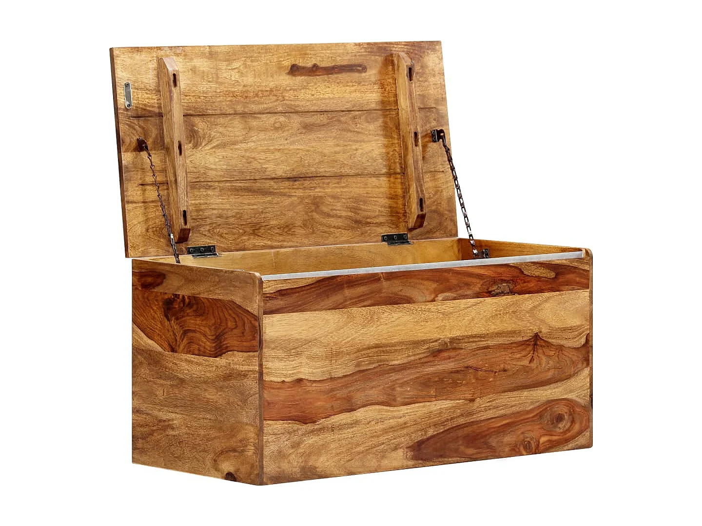 Arca de arrumação 80 x 40 x 40 cm Madeira de sheesham maciça
