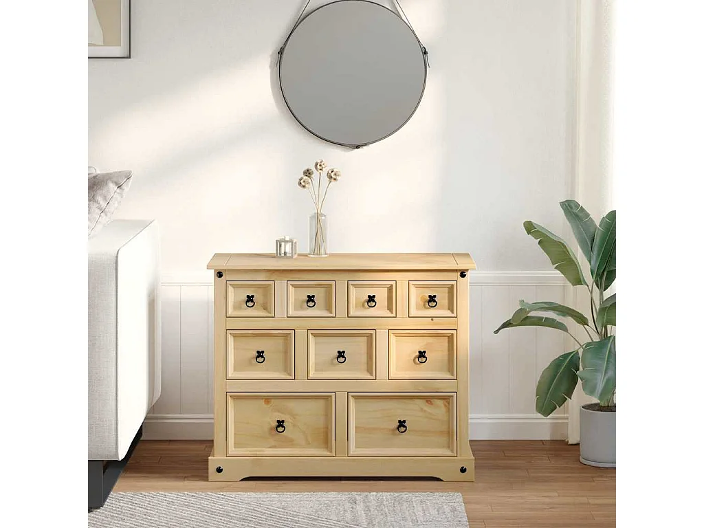 Commode Corona 103x46x83 cm bois massif de pin