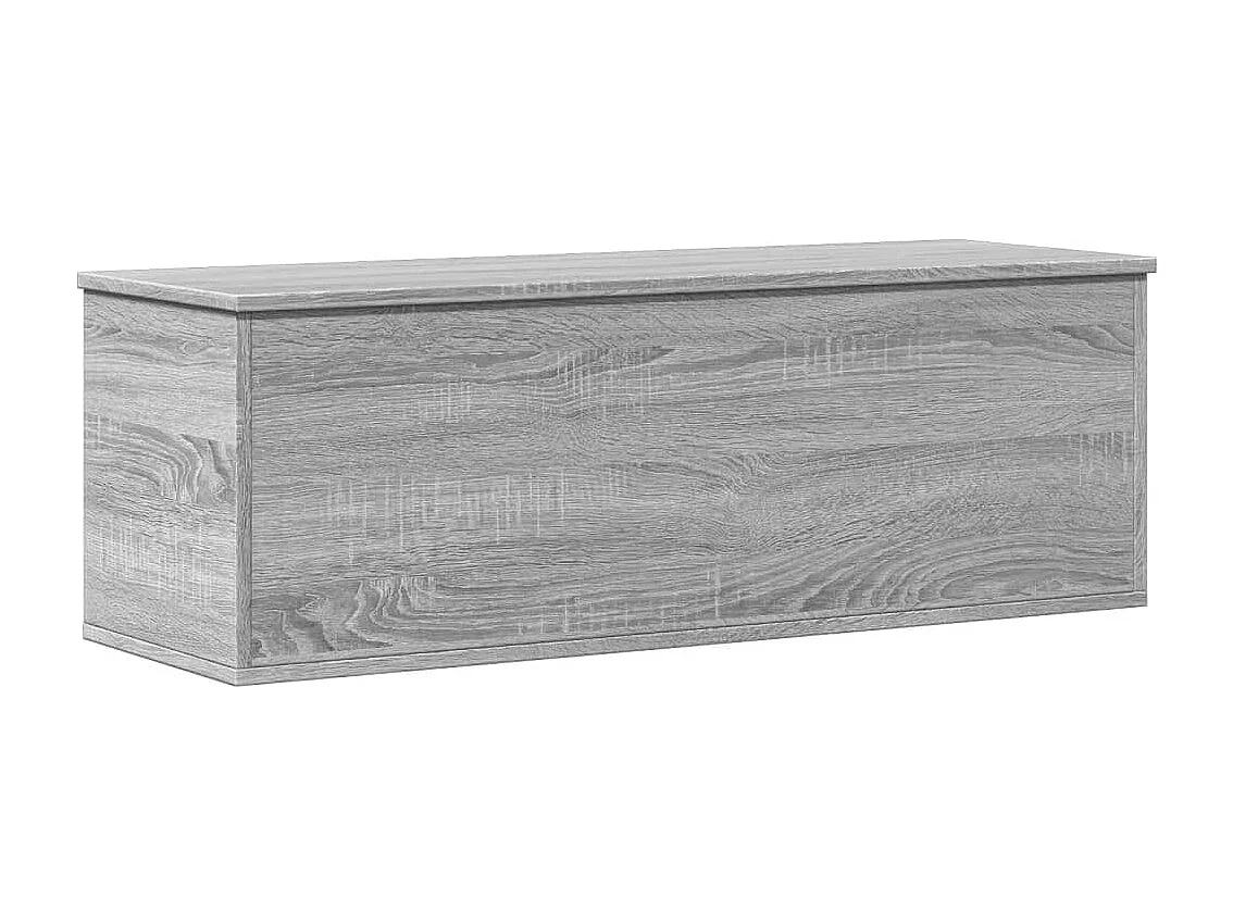 Boîte de rangement sonoma gris 102x35x35 cm bois d'ingénierie