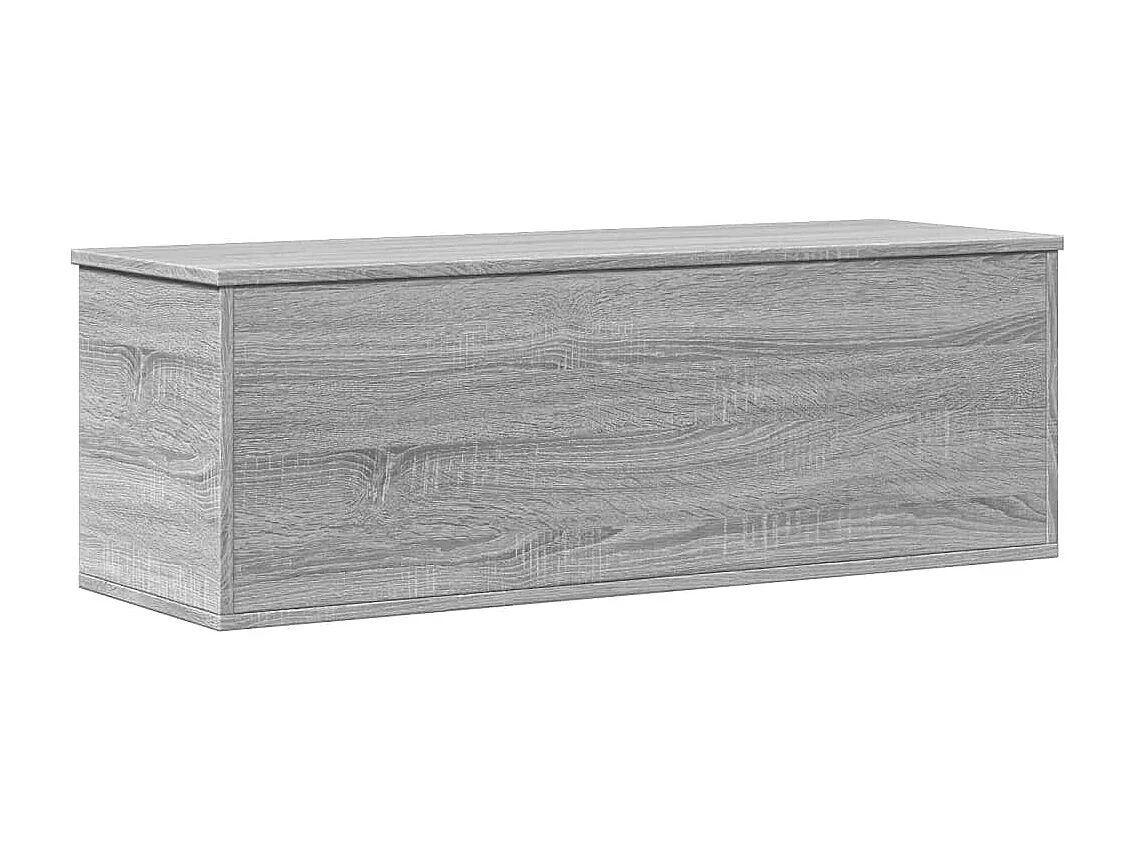 Boîte de rangement sonoma gris 102x35x35 cm bois d'ingénierie