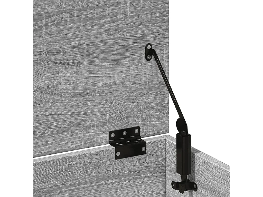 Boîte de rangement sonoma gris 102x35x35 cm bois d'ingénierie