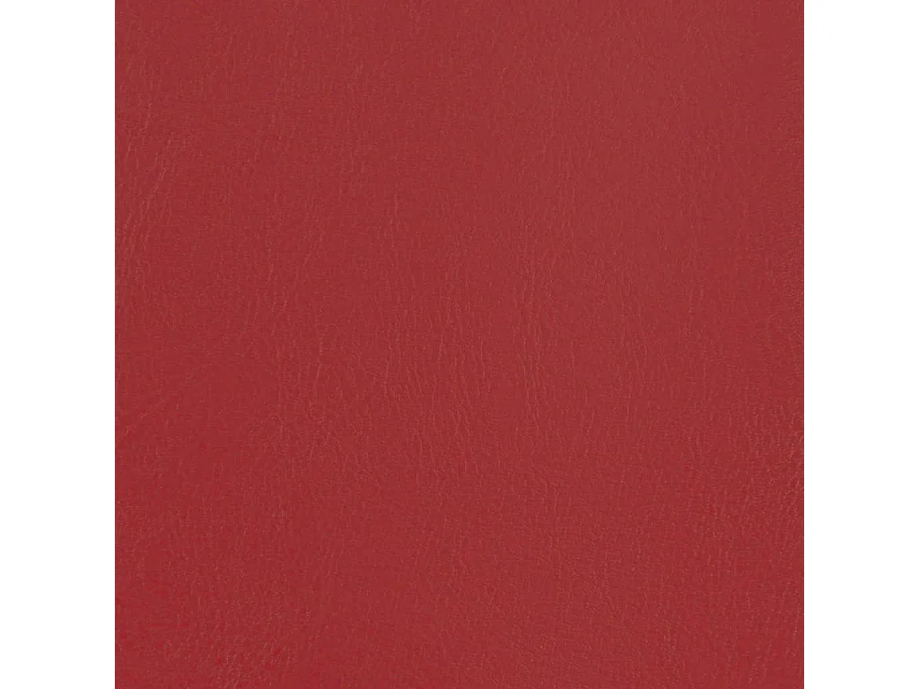 Sillón diseño de cubo con reposapiés cuero sintético rojo tinto