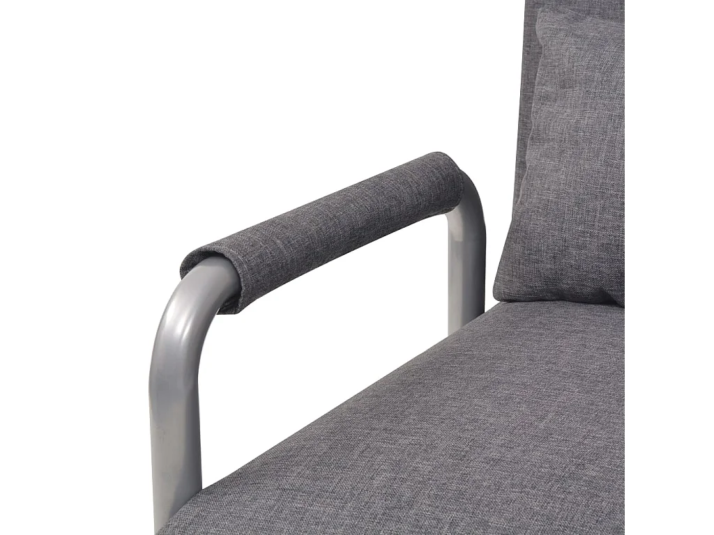 Fauteuil pivotant et fauteuil-lit Gris foncé Tissu