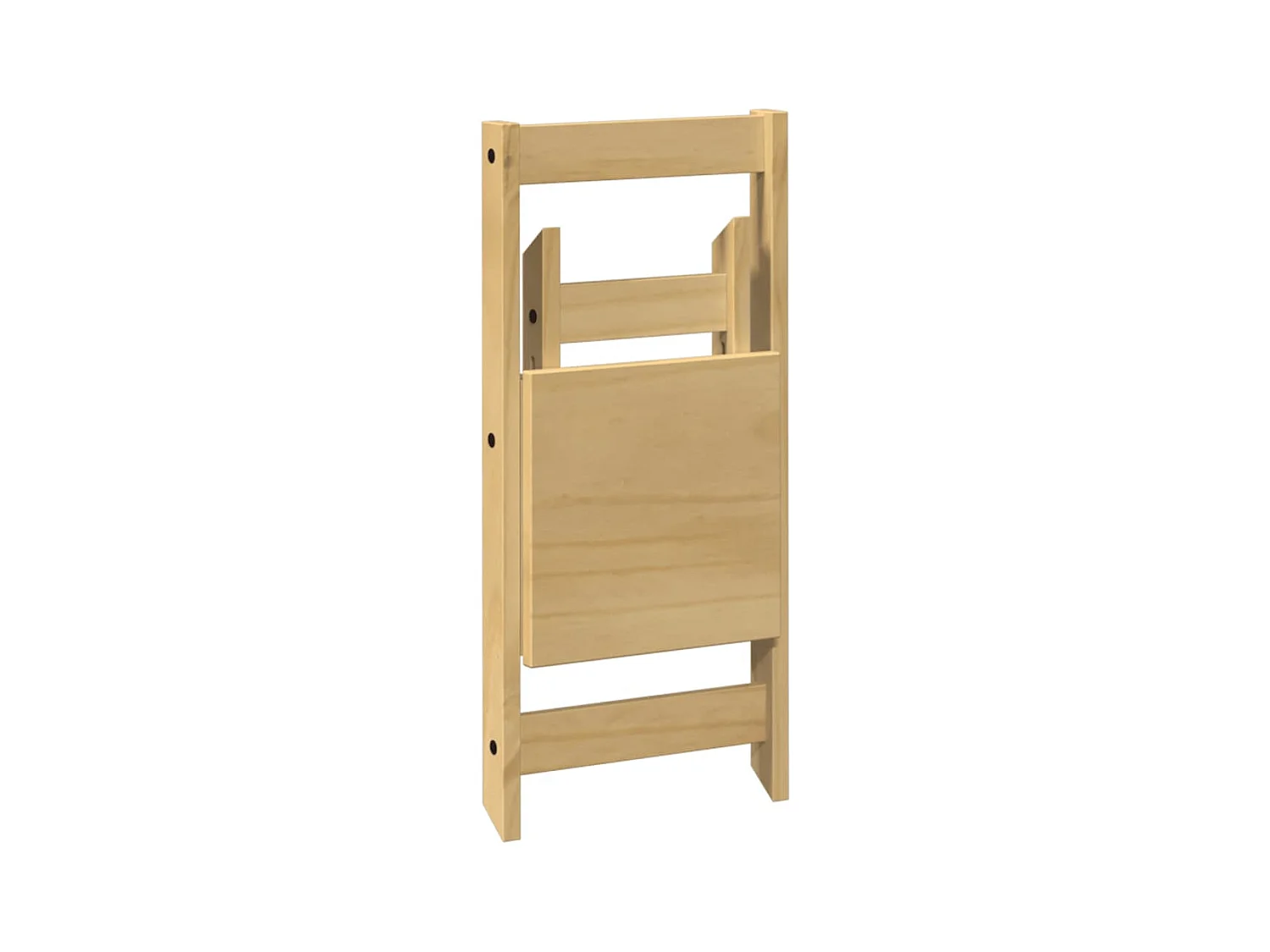 Set di 4 sedie da pranzo pieghevoli Corona in legno massello di pino