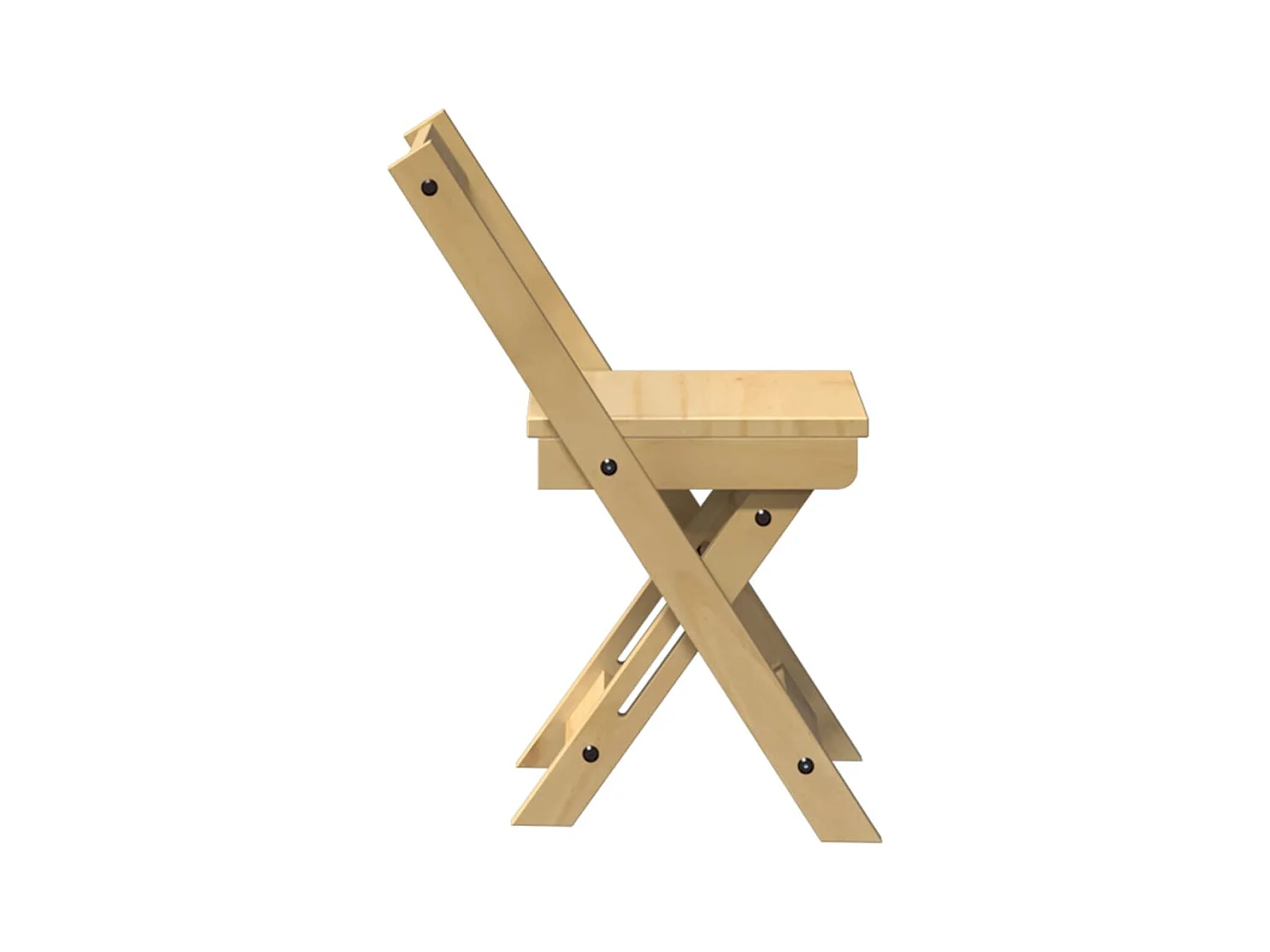 Chaises à manger pliables lot de 4 Corona bois massif de pin