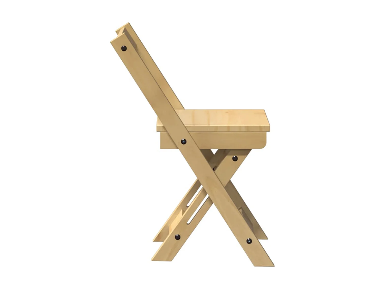 Chaises à manger pliables lot de 4 Corona bois massif de pin