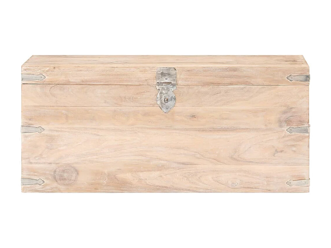 Cassapanca 90x40x40 cm Legno massello di acacia