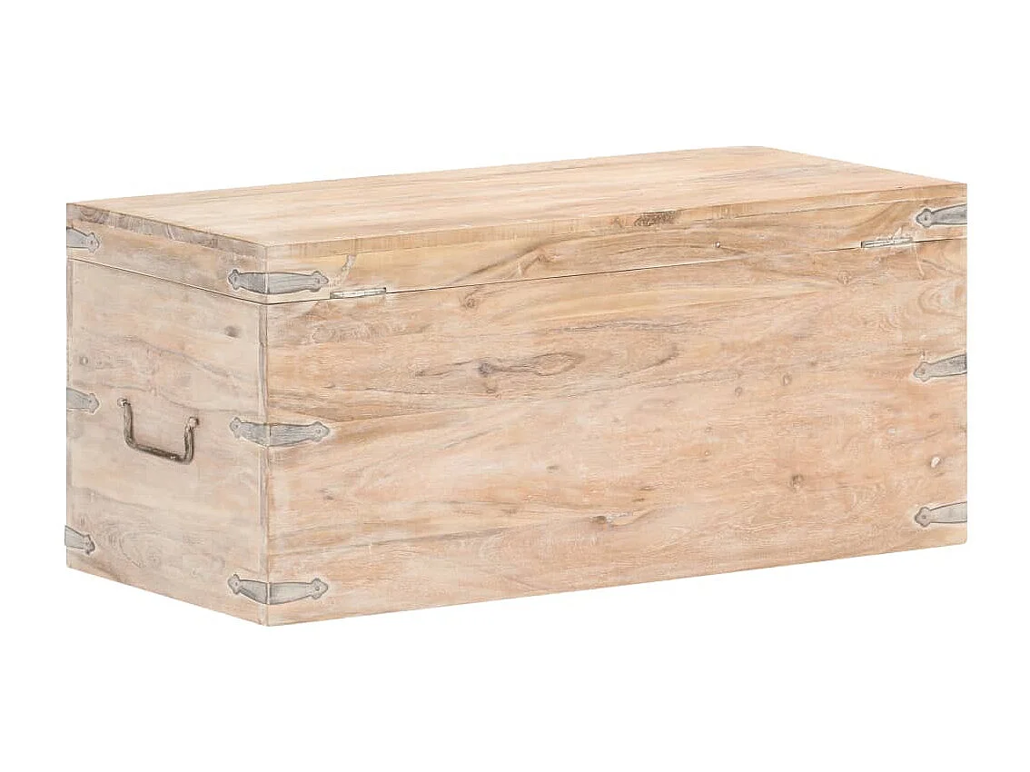 Cassapanca 90x40x40 cm Legno massello di acacia