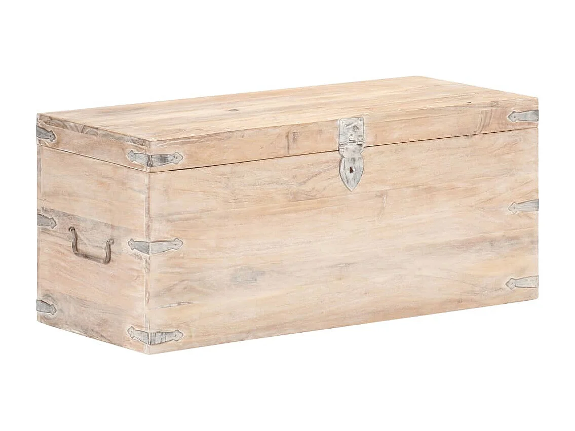 Cassapanca 90x40x40 cm Legno massello di acacia