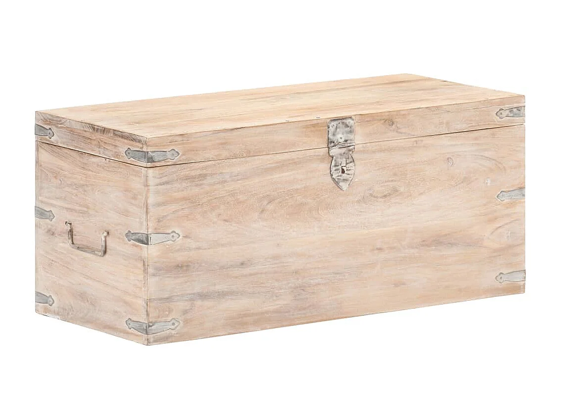 Cassapanca 90x40x40 cm Legno massello di acacia