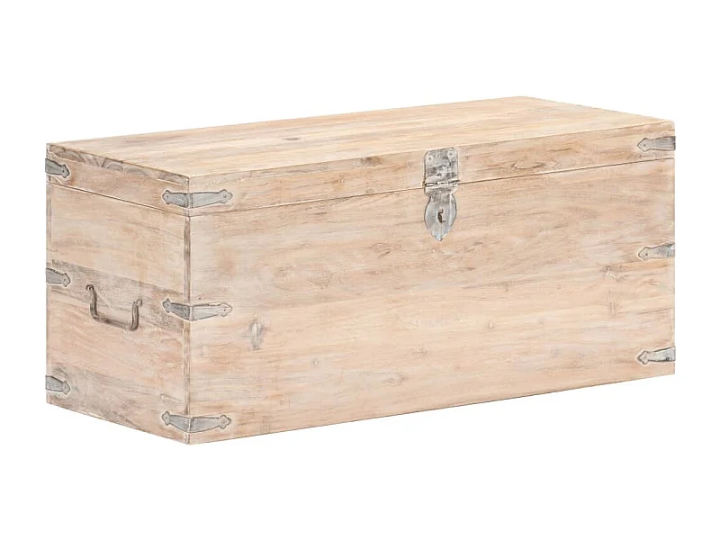 Cassapanca 90x40x40 cm Legno massello di acacia