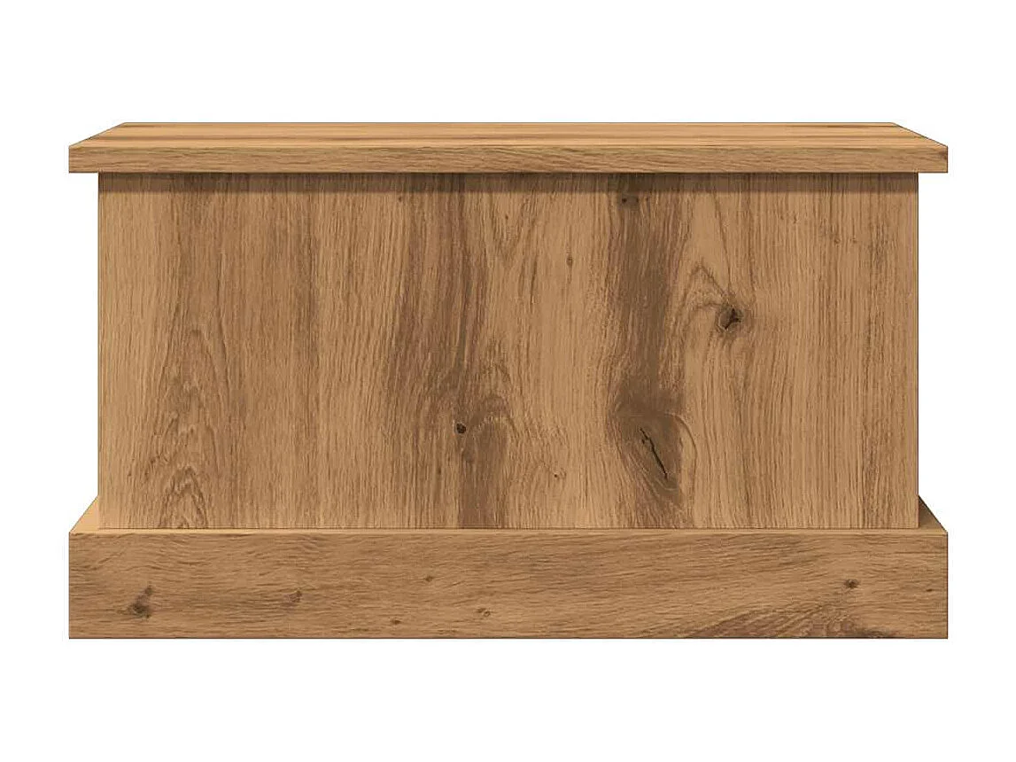 Boîtes de rangement chêne artisanal 30x50x28 cm bois ingénierie