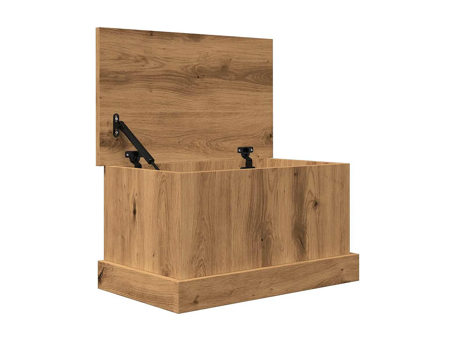 Boîtes de rangement chêne artisanal 30x50x28 cm bois ingénierie