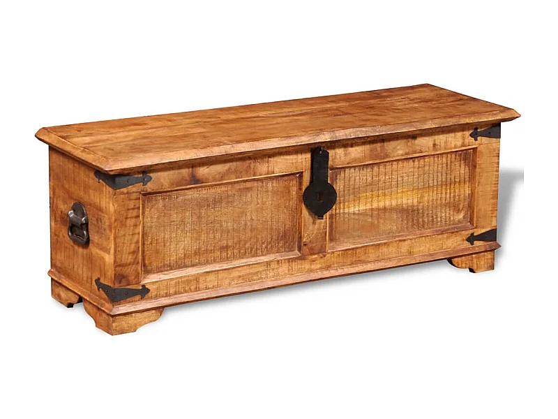 Baule portaoggetti Legno di mango grezzo