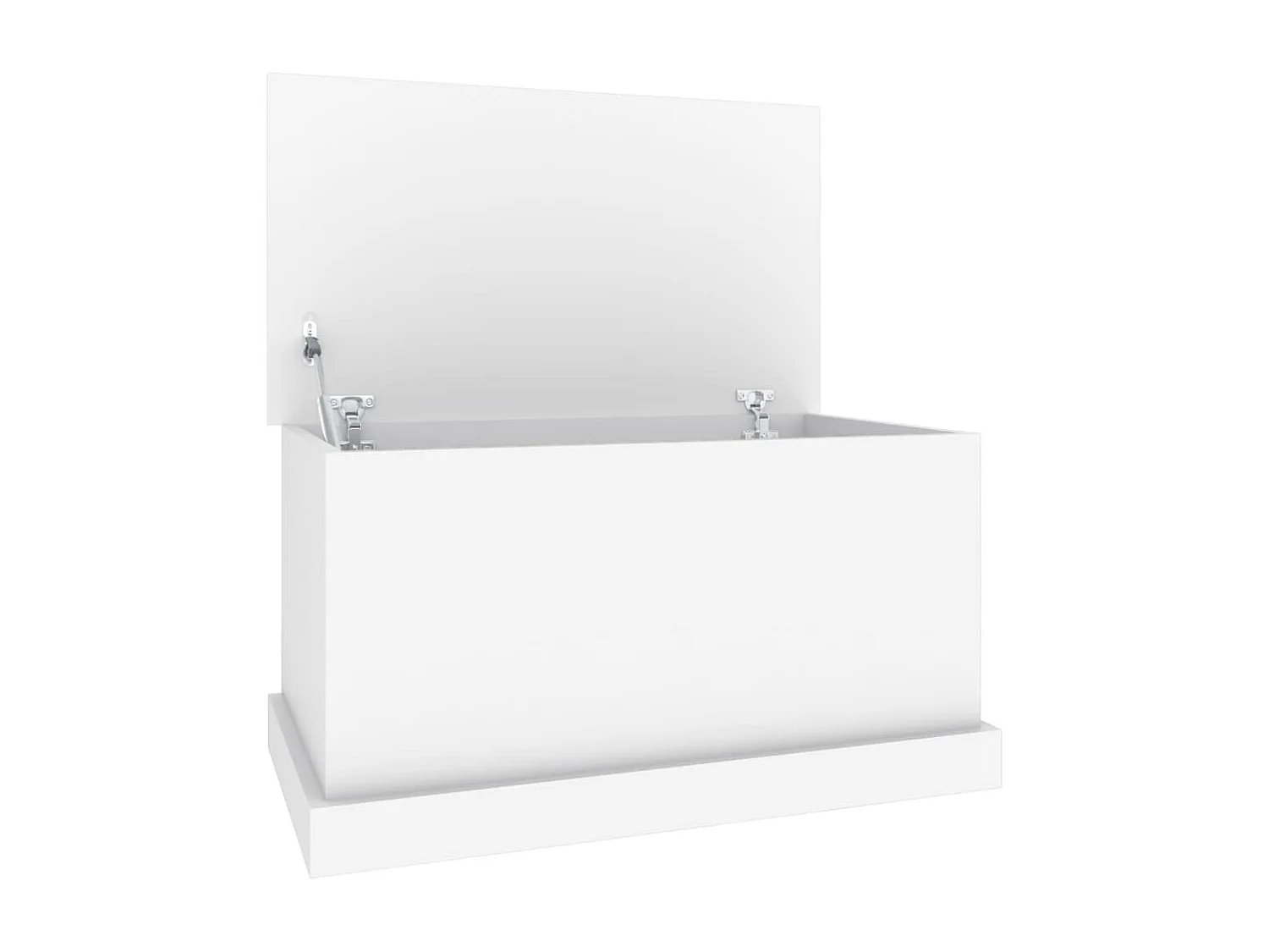 Boîte de rangement blanc 70x40x38 cm bois d'ingénierie