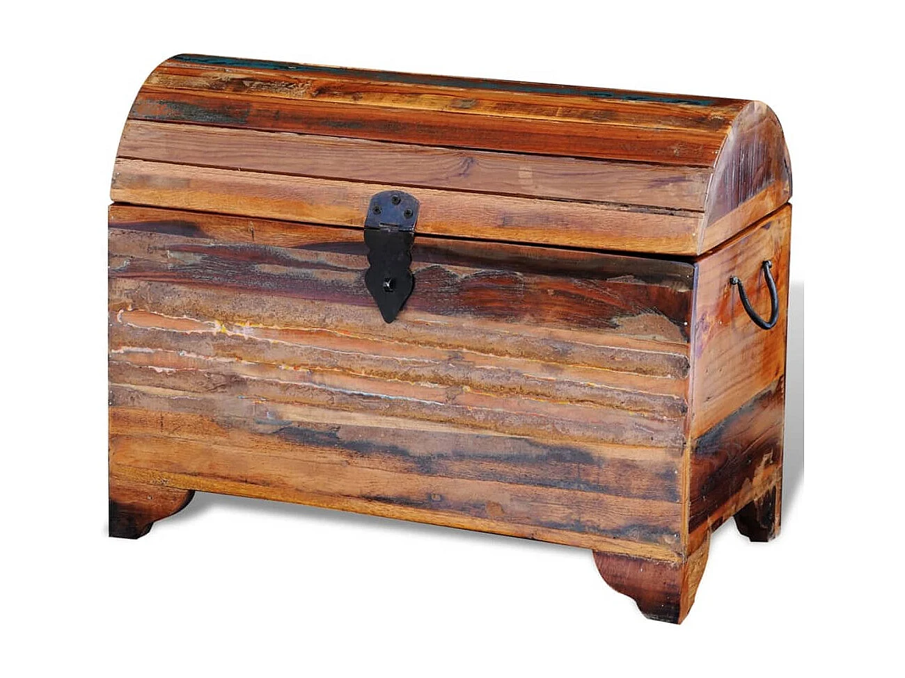 Coffre de rangement Bois de récupération massif