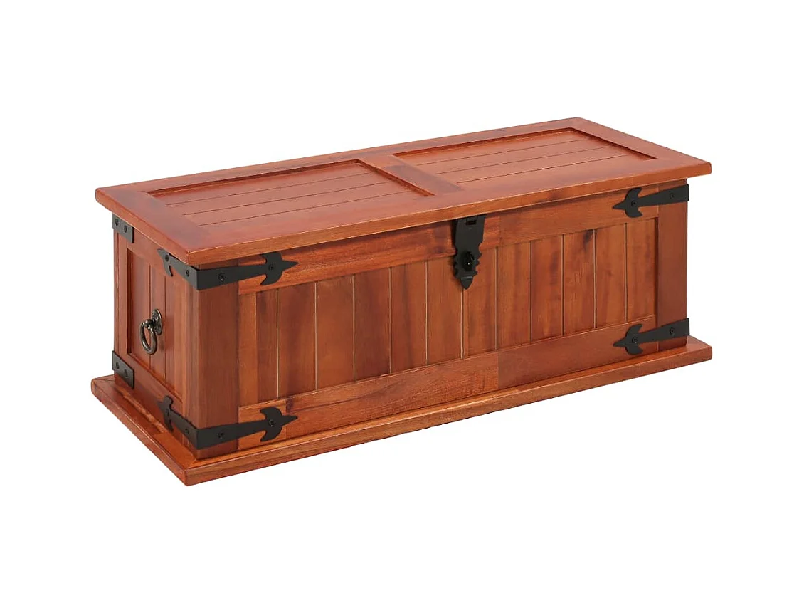 Coffre de rangement 60x25x22 cm Bois d'acacia solide