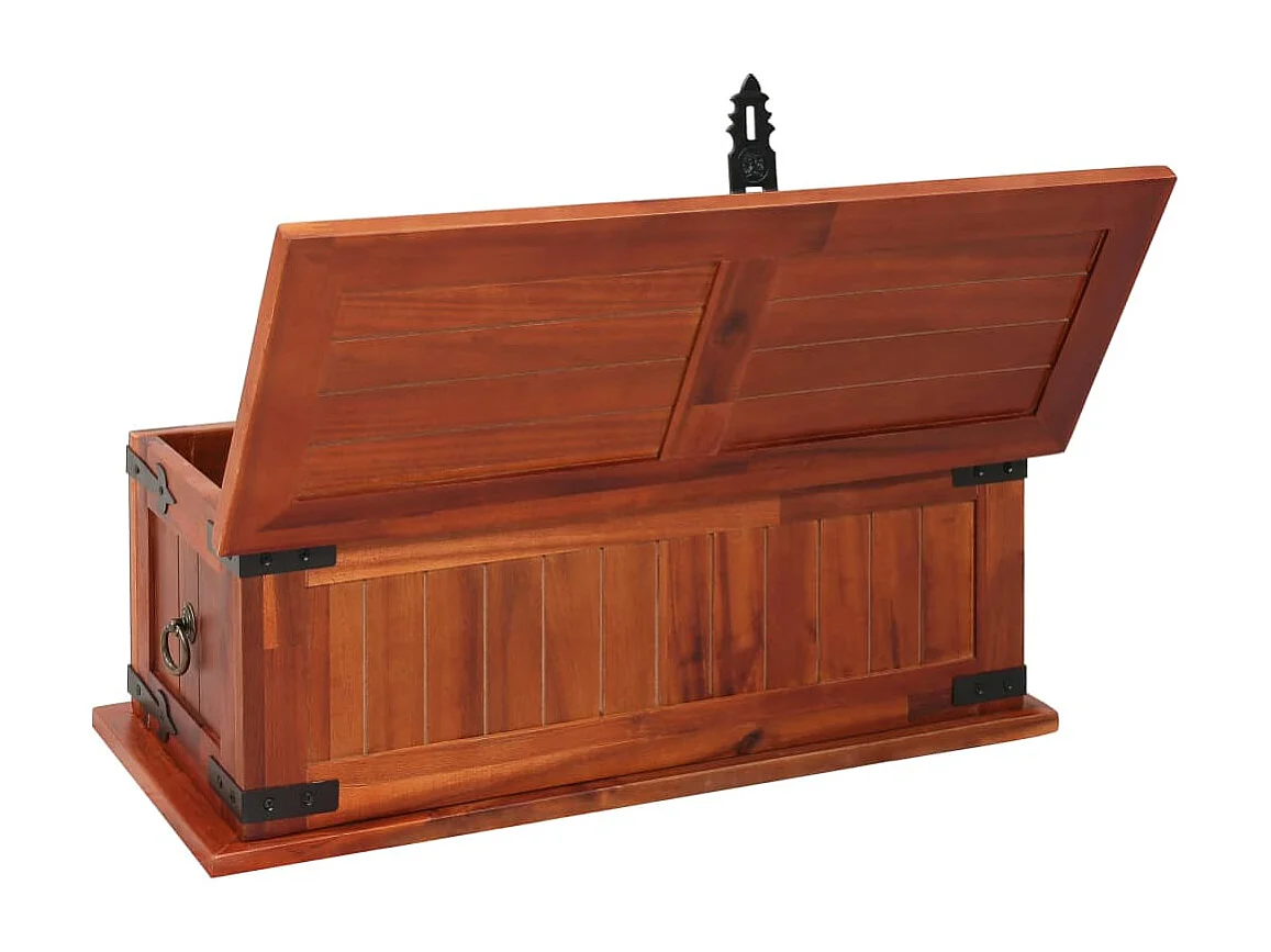 Coffre de rangement 60x25x22 cm Bois d'acacia solide