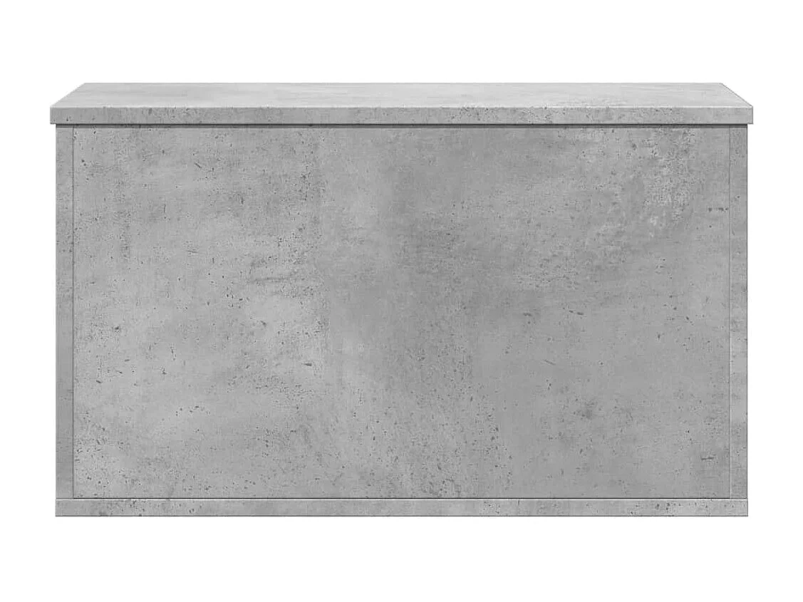 Box portaoggetti grigio cemento 60x35x35 cm in derivati del legno