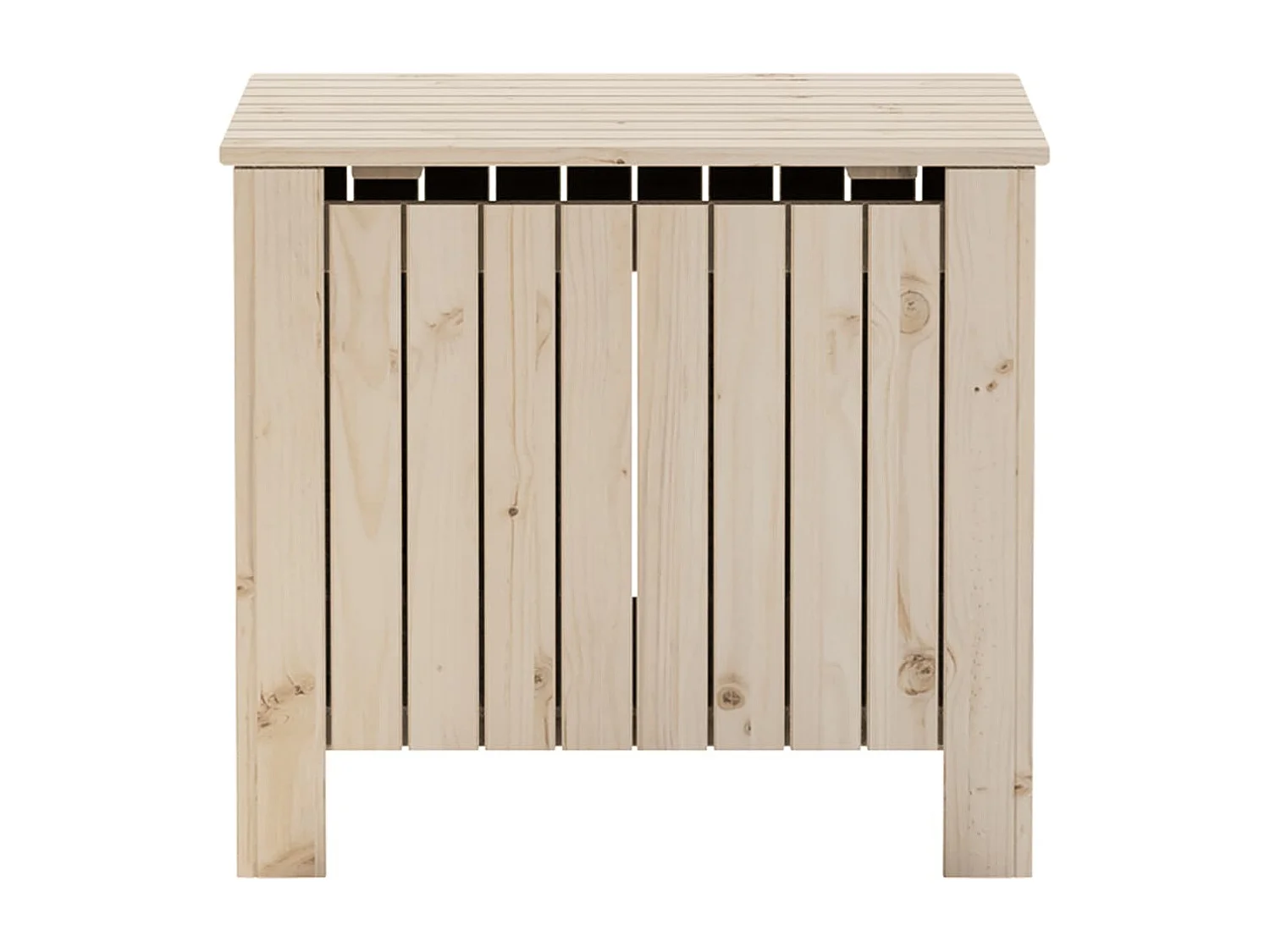 Caja de almacenamiento con tapa RANA madera maciza de pino