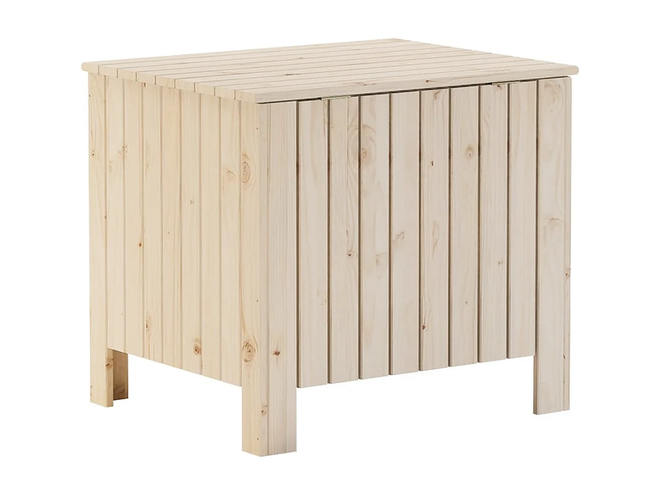 Boîte de rangement avec couvercle RANA bois massif de pin